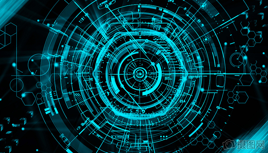 藍(lán)色科技感企業(yè)文化年會展板海報(bào)背景圖片素材-正版創(chuàng)意圖片400052407